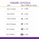 Crystal flatbacks Crystal AB thumbnail