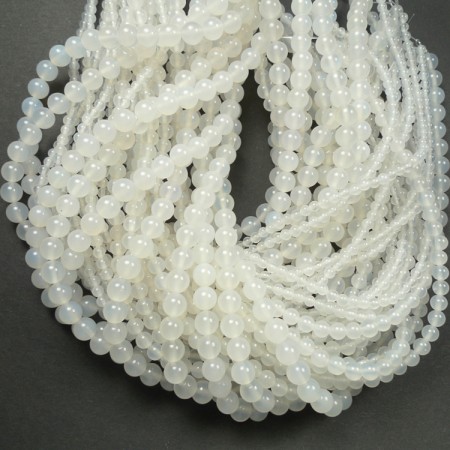 Steinperler Agat hvit