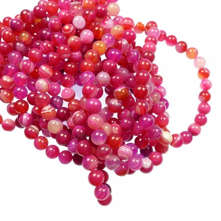Perler Agat fuksia
