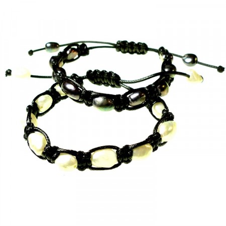 Ferskvannsperler armbånd