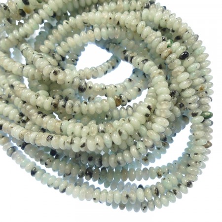 Steinperler Jaspis Black Spot rondeller