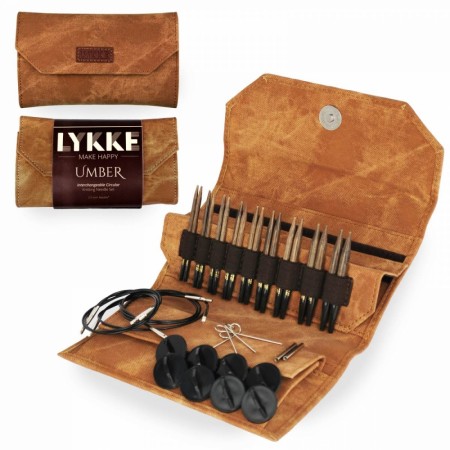 Lykke rundpinne sett korte UMBER