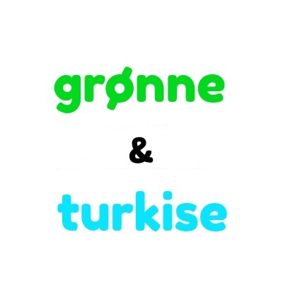 Grønne og turkise plastknapper