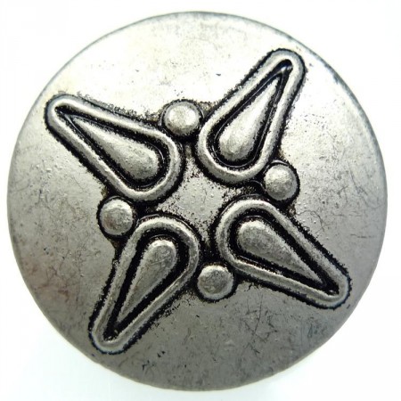 Metallknapper sølvmetall 1b