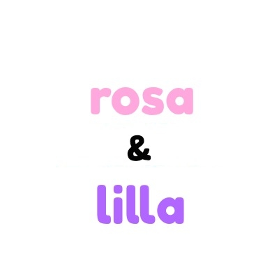 Rosa og lilla plastknapper