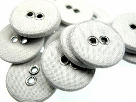 Knapper Lerretsknapper 17m