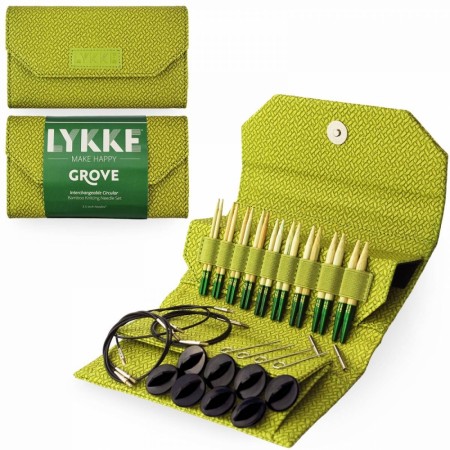 Lykke rundpinne sett korte GROVE Basketweave