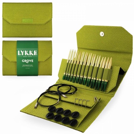 Lykke rundpinne sett lange GROVE Basketweave