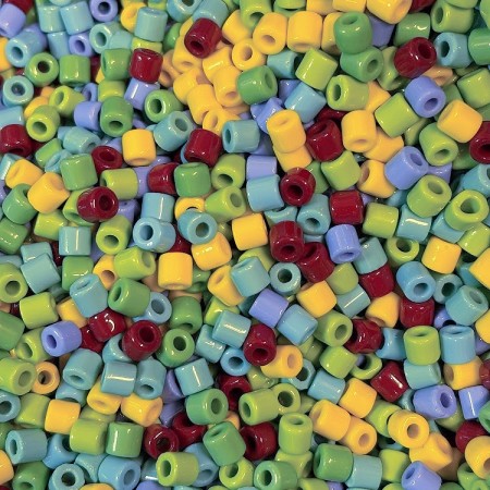 Enkle perler med store hull MIKS