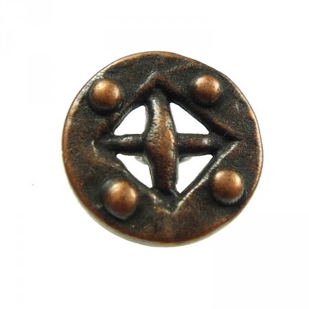 Metallknapper kobberfarget