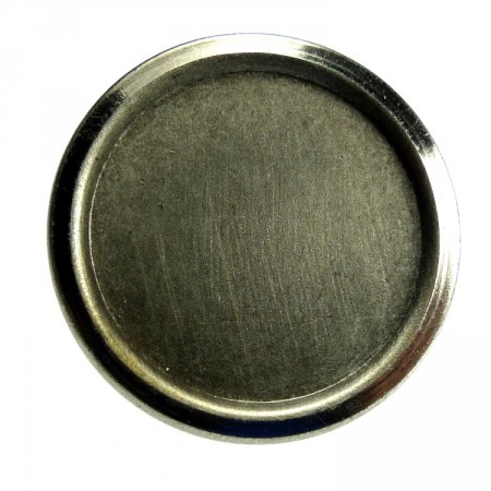Metallknapper sølvmetall 30