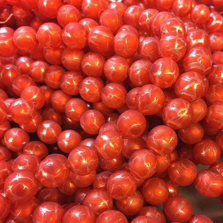 Voksperler oransje