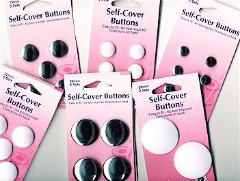 Knapper Self Cover Buttons metall