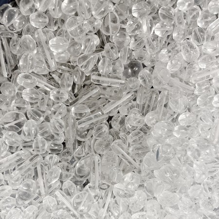 Pressede glassperler klare MIKS