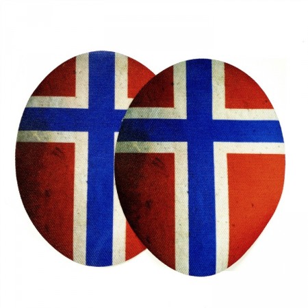 Motiver norske flagg ovale