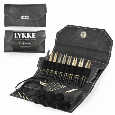 Lykke rundpinne sett korte DRIFTWOOD Grey