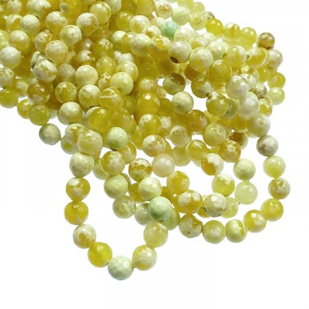 Perler Agat oransje fasett