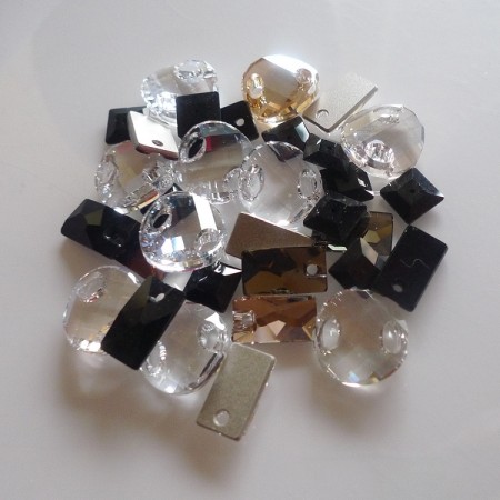 Austrian Crystal Sew-On Stone MIX