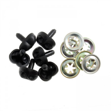 Dyresnute Sort 12mm