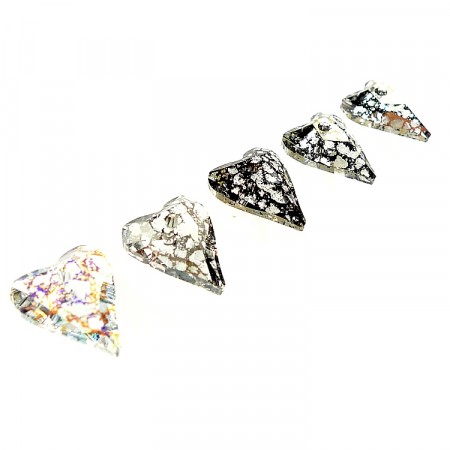 Austrian Crystal pendants heart MIX