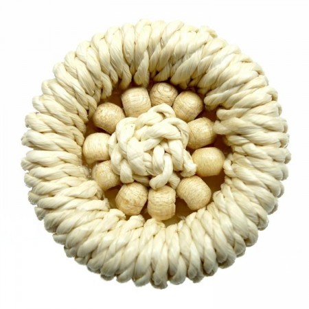 Stråknapper beige 32mm