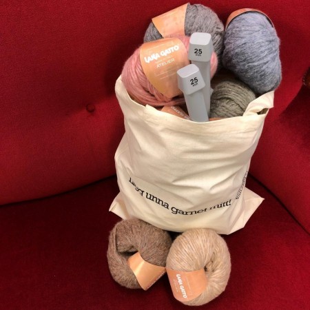 Prosjektpose til garn Ligg unna garnet mitt